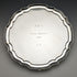British Antique Silver Plate Card Tray Diameter 25.5cm 475g